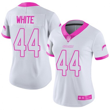 Los Angeles Chargers NFL Football Kyzir White Electric Blue Jersey Men Limited #44 Rush Vapor Untouchable->los angeles chargers->NFL Jersey